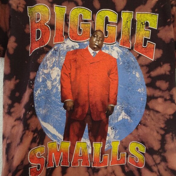 The Notorious B.I.G Biggie Smalls Men's Tye Dyed Medium - Picture 2 of 4
